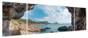 Obraz - Jaskinia przy morzu (170x50 cm)
