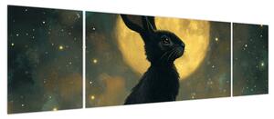 Obraz - Zając z księżycem (170x50 cm)