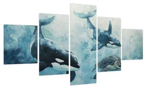 Obraz - Malowidło podwodne (125x70 cm)