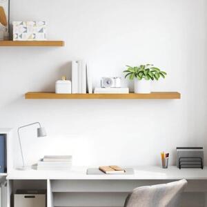 Półka ścienna w nowoczesnym stylu z materiału drewnopochodnego, beżowa, 120 cm