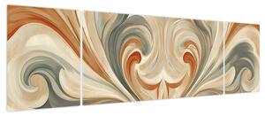 Obraz - Wiry w ziemistych barwach (170x50 cm)