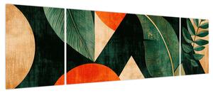 Obraz - Geometryczne motywy naturalne II. (170x50 cm)