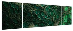 Obraz - Zielony mikroskopowy obraz (170x50 cm)