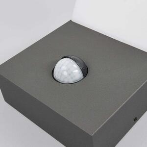 Arcchio - Yolena LED Zewnętrzna Lampa Ścienna z Sensorem Ciemnoszara