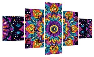 Obraz - Kalejdoskopowa mandala (125x70 cm)