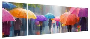 Obraz - Deszczowy dzień (170x50 cm)