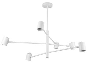 NOWOCZESNA LAMPA SUFITOWA WISZĄCA BIAŁA DORA W6