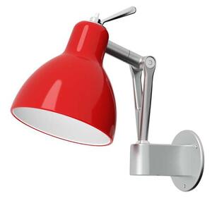 Rotaliana - Luxy W0 Lampa Ścienna Aluminium/Czerwona