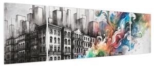 Obraz - Przemysłowe życie (170x50 cm)