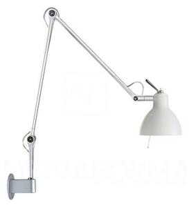 Rotaliana - Luxy W2 Lampa Ścienna Aluminium/Błyszcząca Biała