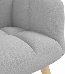 Fotel relaksacyjny z podnÃ³Å¼kiem cloud grey fabric