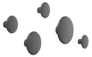 Muuto - Dots Wood Set Of 5 Black Muuto