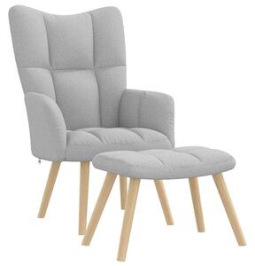 Fotel relaksacyjny z podnÃ³Å¼kiem cloud grey fabric