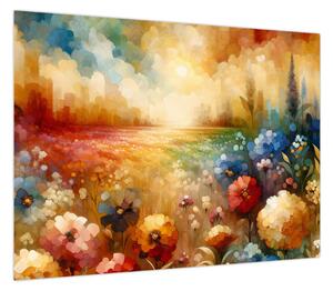 Obraz - Kolorowa łąka (70x50 cm)