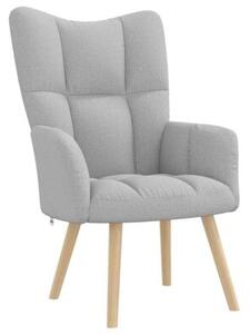 Fotel relaksacyjny z podnÃ³Å¼kiem cloud grey fabric
