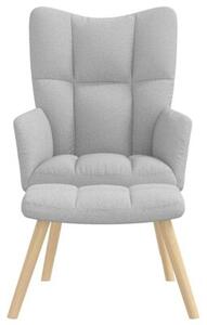 Fotel relaksacyjny z podnÃ³Å¼kiem cloud grey fabric