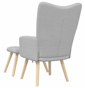 Fotel relaksacyjny z podnÃ³Å¼kiem cloud grey fabric