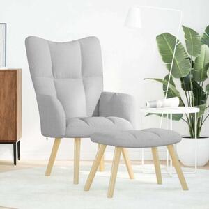 Fotel relaksacyjny z podnÃ³Å¼kiem cloud grey fabric