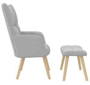 Fotel relaksacyjny z podnÃ³Å¼kiem cloud grey fabric