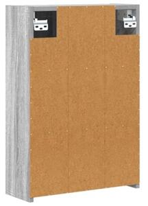 Szafka z lustrem do łazienki szary sonoma 43 x 16 x 62.5 cm