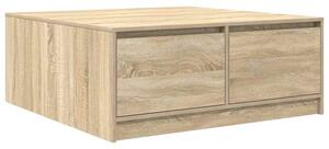 Stolik kawowy z szufladami sonoma oak 100x100x40 cm