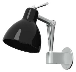 Rotaliana - Luxy W0 Lampa Ścienna Aluminium/Czarna