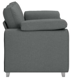 Sofa ciemnoszary 160 x 77 x 82 cm tkanina