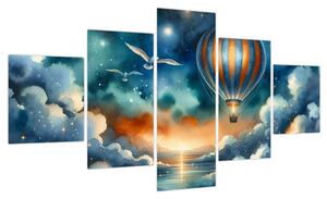 Obraz - Lot pod nocnym niebem (125x70 cm)