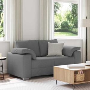 Sofa ciemnoszary 160 x 77 x 82 cm tkanina