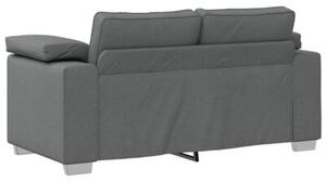 Sofa ciemnoszary 160 x 77 x 82 cm tkanina