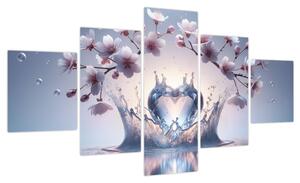 Obraz - Diamentowe serce (125x70 cm)