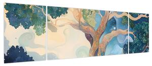 Obraz – Kosmiczne drzewo (170x50 cm)