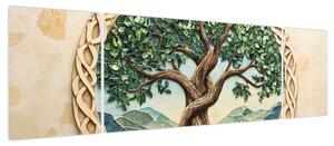 Obraz – Splecione drzewo życia (170x50 cm)