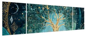 Obraz – Drzewo życia we wszechświecie (170x50 cm)