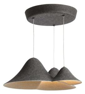 Loom Design - Panorama Lampa Wisząca Small Mix Black/Grey Loom Design