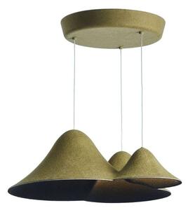 Loom Design - Panorama Lampa Wisząca Small Green/Black Loom Design