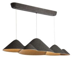 Loom Design - Panorama Lampa Wisząca Large Mix Black/Grey Loom Design