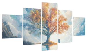 Obraz – Drzewo życia i miłości (125x70 cm)