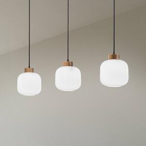 Lampa wisząca szklana Harmony Lamkur, możliwość ściemniania, biały / opal, salon / jadalnia, szkło, skandynawski