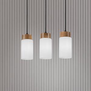 Lampa wisząca szklana Markus Lamkur, możliwość ściemniania, biały / opal, salon / jadalnia, szkło, skandynawski