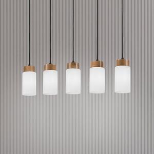Lampa wisząca szklana Markus Lamkur, możliwość ściemniania, biały / opal, salon / jadalnia, szkło, skandynawski
