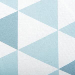 Zestaw 2 poduszek ogrodowych w trójkąty 40 x 40 cm niebiesko-biały Trifos Beliani