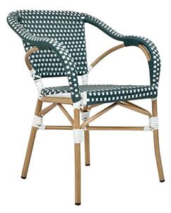 MebleMWM Krzesło CAFE MIRAMAR turkus / morski rattan