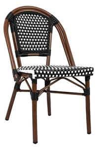 MebleMWM Krzesło CAFE PARIS brązowe rattan