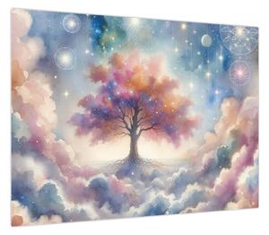 Obraz – Drzewo życia w chmurach (70x50 cm)