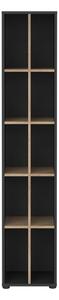 Antracytowo-naturalny regał w dekorze dębu 41x205 cm Sign – Tvilum