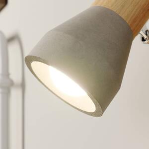 Lindby - Filiz Lampa Ścienna Wood/Concrete Lindby
