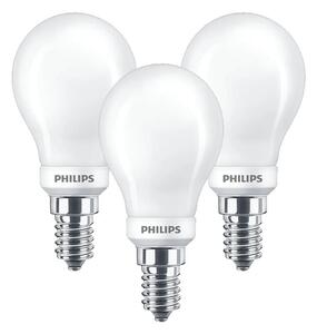 Philips - 3-pack Żarówka LED Ściemnialny 4,5W Korona E14