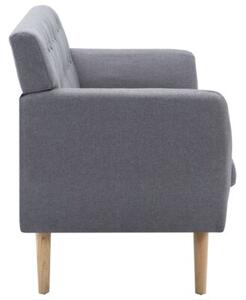 Sofa 3-osobowa tapicerowana tkaninÄ , 172x70x82 cm, jasnoszara