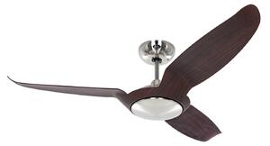 Wentylator sufitowy Eco Talos, brązowy, metalowy, silnik prądu stałego, Ø 135 CasaFan, Eco Talos, drewniany, salon, metal, nowoczesny